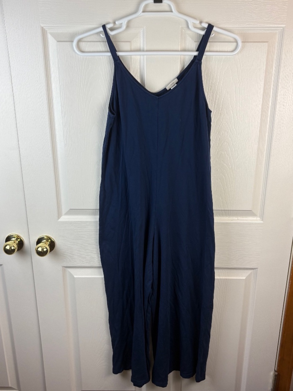 Eberjey Sleeveless Jumpsuit Blue Pima Cotton